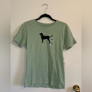 The Black Dog Classic Collection Sage Green Tee Shirt Size Small New with Tags